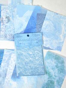 30 Sheets/Pack, Waviness Pattern Material Paper, You Can Write Message Notes, Used To Write Background Paper, Photo Scrapbook, Card Booklet Paper Decoration, DIY Origami Box Packaging, Gift Box Packaging, School Supplies - Multicolor - View 4