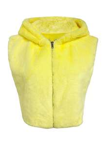 LovelyWholesale Giacca corta con cappuccio e zip, adatta per abbigliamento autunnale e invernale da donna