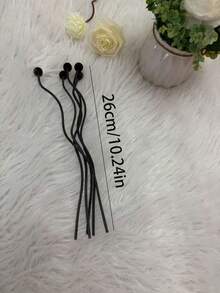 3/5pcs Set Fragrance Diffuser Rods, Unique Design, 100% Natural Rattan, Wooden Beads, Fragrance Sticks, Large S-Shape, Woven Material, Decorative Home Accessory - Multicolor - View 13