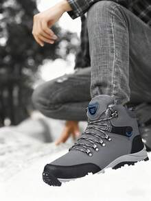 بوت رجالية للخارج جديدة للخريف/الشتاء، بوت شتوية رجالية عالية الكاحل سميكة الأساس فائقة الخفة والدفء، بوت ثلج رجالية من البولي يوريثان بمقاسات كبيرة، بوت تنزه خارجية، بوت شتوية رجالية، بوت تريكينج، بوت مسار خارجية، بوت تسلق، مبطنة حرارياً وسميكة، بوت كاجوال مريحة، بوت تنزه دافئة، مضادة للانزلاق وقوية، بوت ثلج سوداء