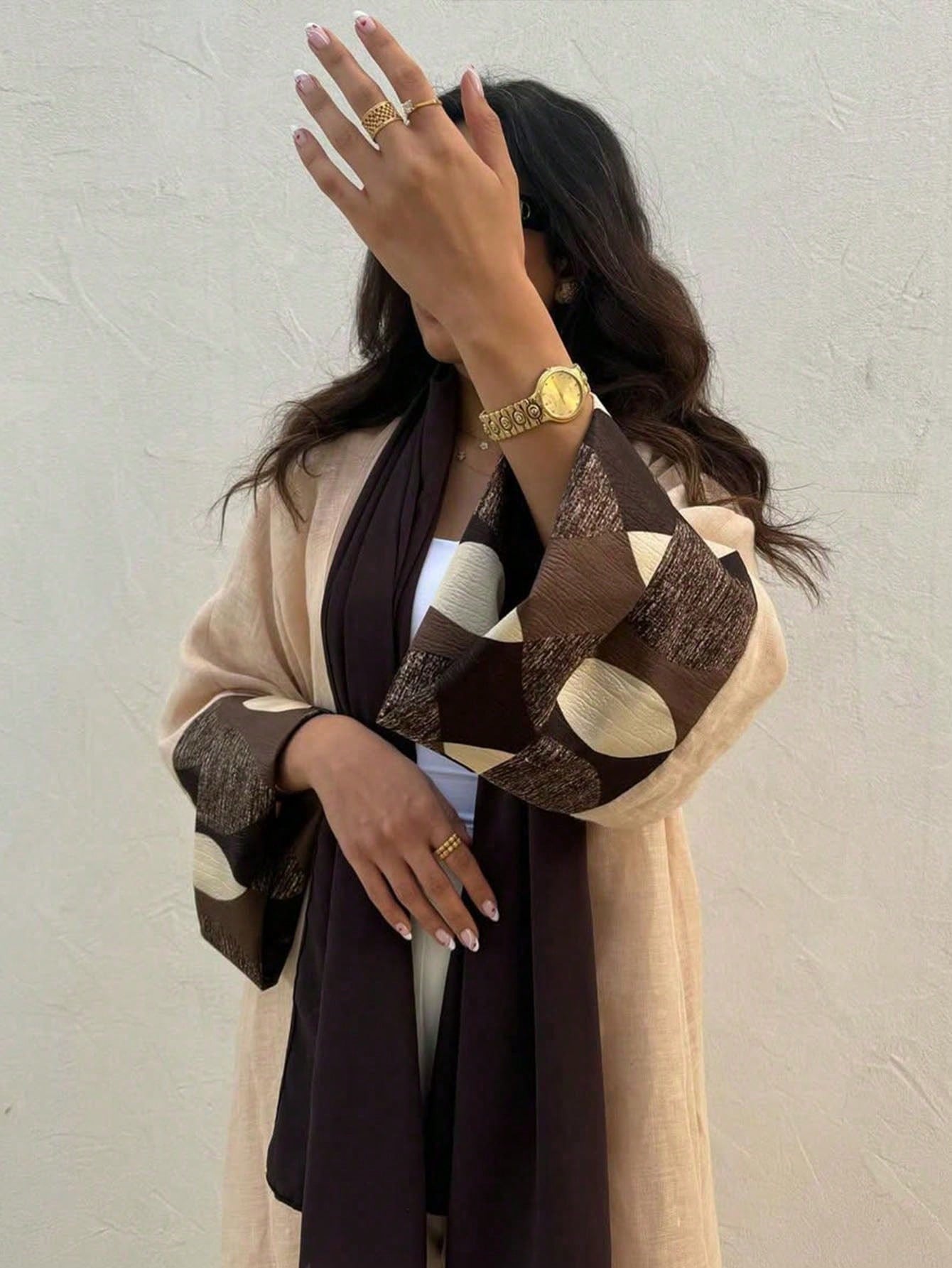 قطعة واحدة من عباءة المرأة الأنيقة ذات النمط الهند...