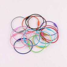 50pcs Colorful Wire Rings Rotating Screw Keychain Key Rings Bag Charms DIY Jewelry Accessories - Multicolor - View 8