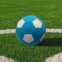 5# Ballon de football en matériau EVA doux, design cousu précis et incurvé, ballon de football de haute qualité pour les matchs et l'entraînement - Bleu ciel - Voir 5