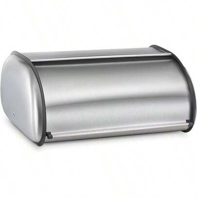 Polder Deluxe Bread Bin Brushed Nickel