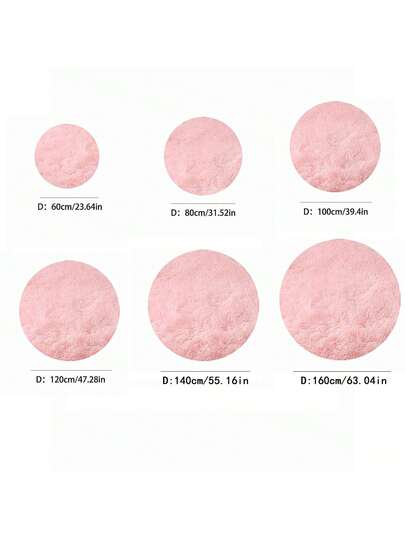 1pc Of Ultra Zachte Thick Fluffy Living Room Mat,Circular ative Tapijt Mat, Soft, Com table, able, High End, Available In Various Sizes The Mat Can Be Bedroom, Dining Room, Office ation, Home ation view 2