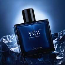 YCZ Men's Pheromone Perfume | 1.7oz | Fresh Scent + Lavender Scent | Warm Woody End Rhyme | Essential Fragrance For Dating Confessions, Fragrance Of Love, Confession Fragrance, Attractive Aroma, Lasting Aroma, Men's Beauty, Fashion Men - Xanh đậm - Xem 2