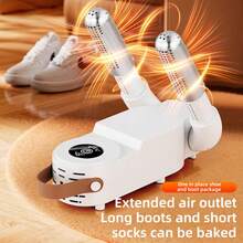 1pcs Shoe Dryer, Portable Shoe Dryer, Dehumidification And Deodorization Double-Arm Shoe Dryer, Foldable And Adjustable Angle Dryer, Simple Storage And Small Size, Perfect Solution To Wet Shoe Problems, Suitable For Home, Dormitory, Hotel.Warm Christmas Gifts | Perfect For Family & Friends - US A Type Plug(110-127V) - View 6