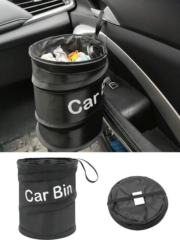 1pc Convenient Car Trash Bin - Hangable Garbage Bag For Seat Backs - 5.91x7.87 Inches - Litter Container And Storage Bag For Interior Car Accessories , Men Gift