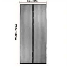 Mosquito Net Door Curtain, Auto-Closing, Dense Mesh For Mosquito Prevention, Keep Mosquitoes Out, Ventilated And Breathable With Quiet Operation, Achieve Home Mosquito Repellent In One Step - màu đen - Xem 11