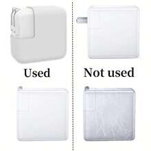 1pc Silicone Protective Case For 29W/30W/35W Charger Adapter, Dust-Proof Charging Head Cover - White - View 3