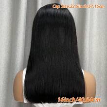 无胶直发鲍勃假发 13x4 女士蕾丝前假发 短直发鲍勃真人发假发 预拔预剪无胶假发 巴西假发 初学者可直接佩戴 适合所有人 音乐节 母亲节 狂欢节 - 自然色&黑色系 - 查看 14