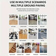 12/24片哑光表面乙烯基自粘防水防滑木纹地板贴纸，适用于客厅、卧室、厨房、地板和墙面翻新，DIY地板和墙面装饰 - 彩色 - 查看 10