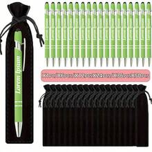 1/2/6/12/24/50支装定制奢华柔软触感圆形圆珠笔，配黑色笔盒 - 个性化书写工具，适合印制姓名和公司网站，是送给男士、周年纪念日、圣诞节、生日、毕业季的完美礼物。 - 彩色 - 查看 26