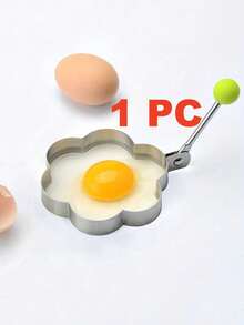Stainless Steel Egg Pan Mold 4/1 Set: Round, Heart-Shaped And Star-Shaped Egg Pan Mold. Frying Pan Utensil Kitchen Supplies - Multicolor - View 13