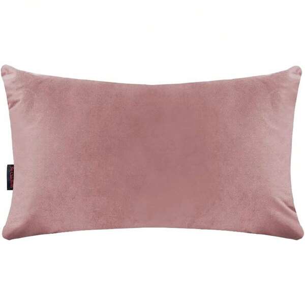 - Cojín Rectangular Terciopelo Belem 50x30cm, Hecho en México, Color Salmon,25471348