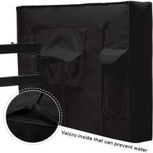 Outdoor Courtyard Encrypted Oxford Cloth Waterproof Dustproof Sunproof Outdoor TV Cover - Black - View 4