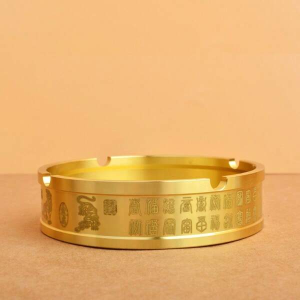 1 Stück kreative reine Messing Tiger Aschenbecher, geeignet für Zuhause, Hotel, Bar, Büro, Aschenbecher, Heimdekoration, Heimgeräte, die erschwinglichsten Artikel, das perfekte Urlaubsgeschenk