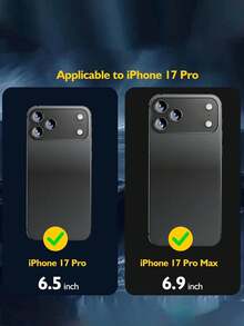 3pcs Full Coverage Camera Lens Protector Film, Compatible With 17/14/15/13/16 Pro Max Plus/17/Air, Accessory Rear Cover Lens Glass, Suitable For Daily, Office, Home Use, Waterproof, Shockproof, Anti-Fall, Anti-Scratch. - Clear - View 6