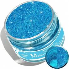 Matio Mica Powder, 1.8oz/ 50g White Pearlescent Effect Mica Powder Epoxy Resin Natural Color Pigment Soap Making, Bath, Candle Dye, Resin, Paint,Nails,Jewelry, Slime Pigment - 蔚藍色 - 查看 2
