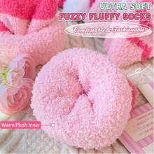 5 Pairs Women's Plush Socks Slippers, Soft Cozy Fluffy Warm Winter Sleeping Comfortable Adult Socks - Multicolor - View 5