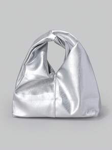 DareSee 云朵造型女士单肩包，折叠设计，优雅手提包或单肩包，圣诞礼物之选 - 銀色 - 查看 3