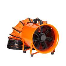 Ventilador portátil , ventilador cilíndrico resistente de 12 pulgadas con manguera de conducto de 33 pies, potente soplador de escape de taller de 585 W 3198 CFM, soplador de uso industrial para aspirar polvo, humo, humo en el hogar o en el lugar de trabajo - 12 pulgadas 585 W - Ver 8