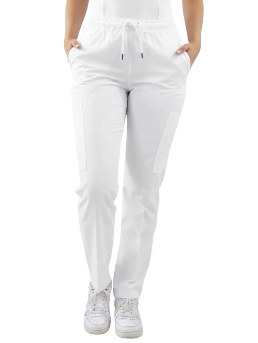 SOULMATE Pantalón Quirúrgico Dama - Blanco - Ver 1