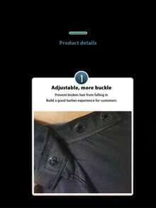 美发罩衫、按扣式美发披肩、黑色美发披肩、头发、旅行、美发产品、美发工具、美发配件、发型师、美发用品、美发沙龙、美发设备 - 黑色 - 查看 8