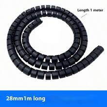 1米-8/10/16/22/28/32/42毫米多尺寸线缆管理保护螺旋缠绕管，线缆整理器，线缆保护套