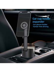 Suport magnetic pentru pahare auto 2 în 1, suport pentru telefon, magnet puternic, universal, rotativ și telescopic la 360°, model durabil