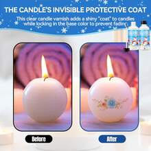 100ml/200ml Candle Varnish, Christmas Decoration Gloss Varnish, Long-Lasting Protection, Suitable For Paraffin Wax, Soy Wax, Beeswax And Other Handmade DIY Production - Beige - View 4