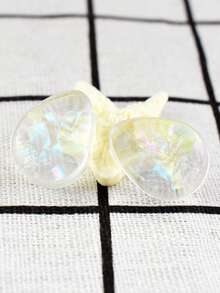 1 Pair 8-30mm Colorful Shell Pattern Transparent Water Drop Acrylic Ear Gauges Tunnel Plugs Body Piercing Jewelry - Shell Pattern - View 4