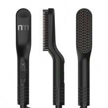 CGECGE A Versatile Straightening Comb! Suitable For Straight Hair And Long Beards, It Heats Up In 30 Seconds And Has Two Temperature Settings. It Can Be Used For Straightening Hair. A Great Gift For Your Loved One. - Black - View 12