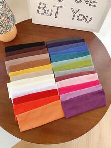 3pcs/Set Running & Sports Sweatband, Women Absorbent Headband, Men Hairband, Headwrap, New Design Hair Accessories Women Bandana Fashion Head Wrap, School Stuff, College, Headbands Fall Winter Hair Band For Vacation Outfits Woman Elegant Scarf - Multicolor - View 3