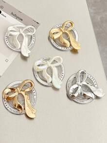 1个新款创意蝴蝶结磁吸手机壳，带气垫支架，可伸缩慵懒桌面手机支架，韩版ins风 - 彩色 - 查看 3