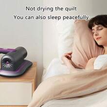 Aspirador de colchones de mano para sofás cama con potencia de succión de 7,5 kPa, ideal para la limpieza de ropa de cama. - Negro - Ver 2