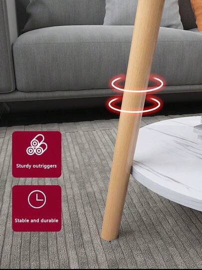 Moderne Double Layer Coffee Table, Equipped Solid Wood Legs Easy Assembly Built In Multi Functional Storage Books/Sundries/Ho hold Items Other Items, Made Of High Quality Materials Humanized Structure, Living Room Rest, Bedroom Storage, Study Office, Sofa Side Tafel Scenarios, It Is An Ideal Choice Home Enthusiasts Pragmatists. view 6