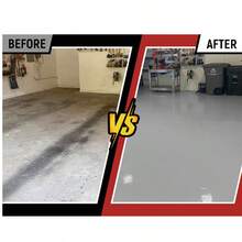 Professional Epoxy Floor Paint Kit (1 Gallon) - Acrylic Concrete Coating For Garages & Basements | Single Component Formula | Scratch Resistant & Low VOC | Ready-To-Use - Dark Grey - View 6