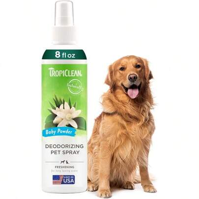 TropiClean Baby Powder Dog And Cat Deodorizing Spray 236mL