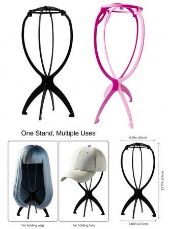 Portable Wig Stand Set – Lightweight Wig Holder And Drying Rack For Travel, Storage & Display, Hair Wig Support Frame