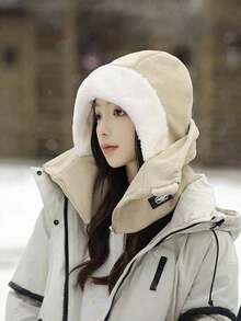 1pc Unisex Warm 3-In-1 Balaclava, Winter Windproof Fleece Face Mask, Neck Warmer And Beanie, Full Face And Neck Coverage, Machine Washable, Suitable For Cycling And Outdoor Activities