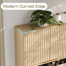 Furniouse Wall-Mounted Storage Cabinet For Toilet, Bathroom Vanity, Wooden Medicine Cabinet Organizer, Kitchen Wall Cabinet With Double Doors And Open Shelving. Space-Saving Design For Easy Assembly, Suitable For Bathrooms, Kitchens, And Hotels - Màu Khaki - Xem 5