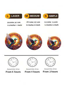 A Lovely Bird Pattern Jigsaw Puzzle,Fun Floral And Bird Wooden Puzzle,Stress Relief,Suitable For Family Playpuzzle,Jigsaw Puzzle,Jigsaw,Puzzle,Puzzles For Adults,Puzzles,Puzzles Jigsaw,Puzzle Mats Jigsaw,Wooden Puzzle>Apricot,Puzzle,Puzzles,Jigsaw Puzzle,Pazzle,Wooden Bird,Jigsaw>Adult