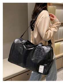 Large Capacity Casual Sports Gym Bag, Travel Tote Handbag, Foldable Luggage Bag, Unisex Short Trip Shoulder Bag, Waterproof Durable Carry-On Bag, Multi-Function Sports Backpack - Multicolor - View 8