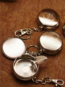 1pc Portable Mini Ashtray, Outdoor Pocket Ashtray, Creative Car Smoking Accessory, Minimalist Stylish Home Decor, Luxurious Design, Suitable For Hotel, Living Room, Office, Bedroom, Dorm, Fashionable Ashtray, Compact & Portable, Mini Ashtray, Suitable For Outdoor Cigar, Car Smoking Accessory - Multicolor - View 6