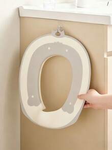 1pc Plastic Coated Children's Toilet Seat, Easy Non-Slip Baby Potty Training Toilet Seat, Infant Toilet Training Cushion