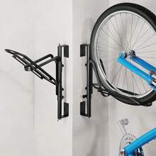 Bicycle Wall Mount, Space-Saving Bicycle Stand For The Garage, Easy To Hang And Unhang, Bicycle Mount Wall - 黑色 - 查看 4