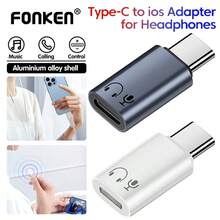 金属合金 Type-C 转 Lightning 音频适配器，USB C 公头转 Lightning 母头耳机转换器，兼容笔记本电脑，春季生日礼物 - C-L音訊轉接頭 - 查看 1