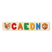 Personalized Name Puzzle, Wooden Toy For 1 Year Old Baby Girl, Christmas Gift, Customized Name Sign, Personalized Name Wooden Puzzle Learning Toy For Preschool, Educational Toy For Boys And Girls, Easter, Christmas, Birthday Gift - Rainbow Colors, Nothing - View 11