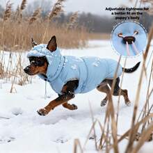 BJAYPET 一套秋冬新款狗狗羽绒服，带可拆卸帽子 - 双层保暖防风背心式羽绒服，高品质，可机洗，加厚颈部保护，适合小型犬到超大型猫咪，也适合无毛猫、雪纳瑞犬和其他小型犬种，穿着舒适。